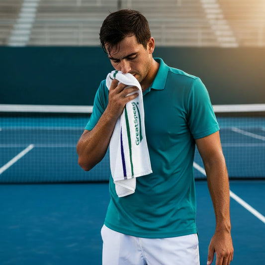 2025 Hot Sale Pure Cotton Tennis Sports Towel Sweat Absorption Breathable Tenis Towel Unisex Gym Running Yoga Pilate Sport Towel