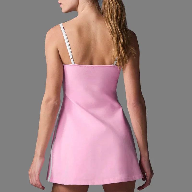 Tennis Clothing for Women Golf Dress Yoga Set with Shorts Badminton Activewear
